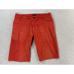 Black Diamond Cotton Blend Climbing Hiking Shorts (Men's 34) Red/Orange - 12"